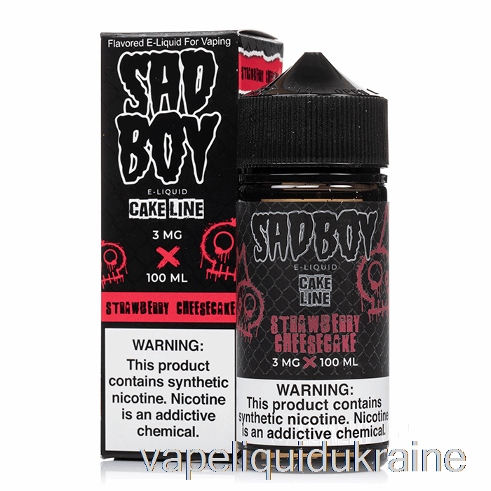 Vape Ukraine Strawberry Cheesecake - Sadboy - 100mL 0mg